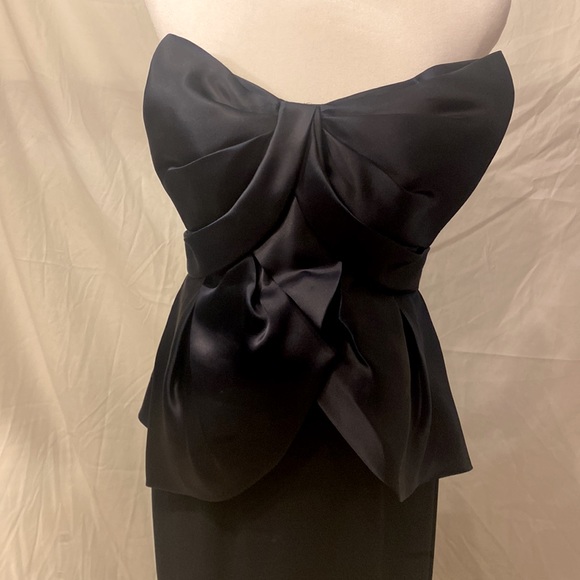 NWT Mikael Aghal Navy formal corset gown size 6 - Picture 2 of 7